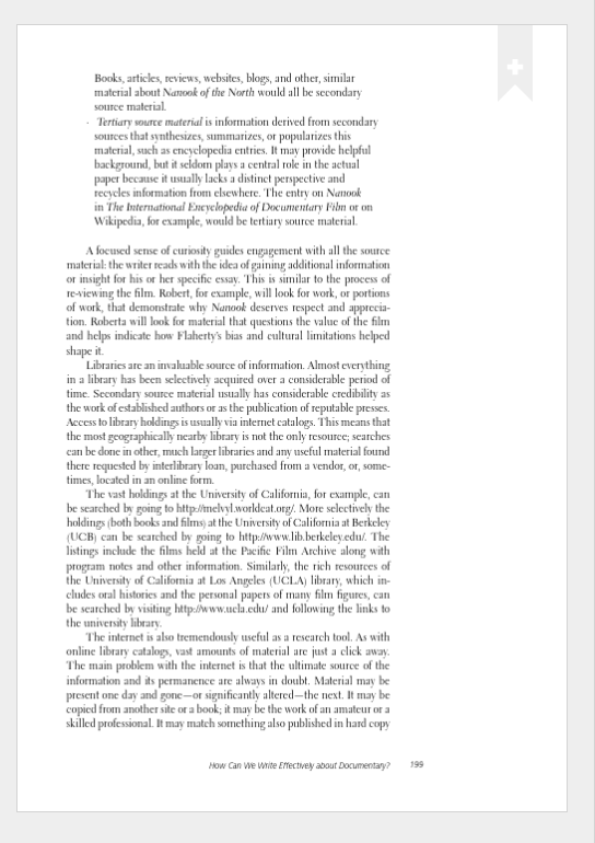 Read: Chapter Nineof Introduction to Documentary