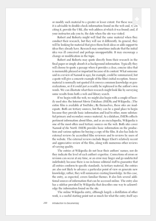 Read: Chapter Nineof Introduction to Documentary