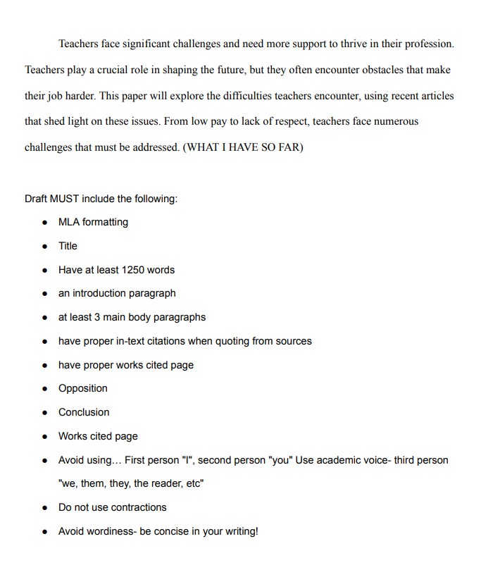 I need help formulating a synthesis paper for