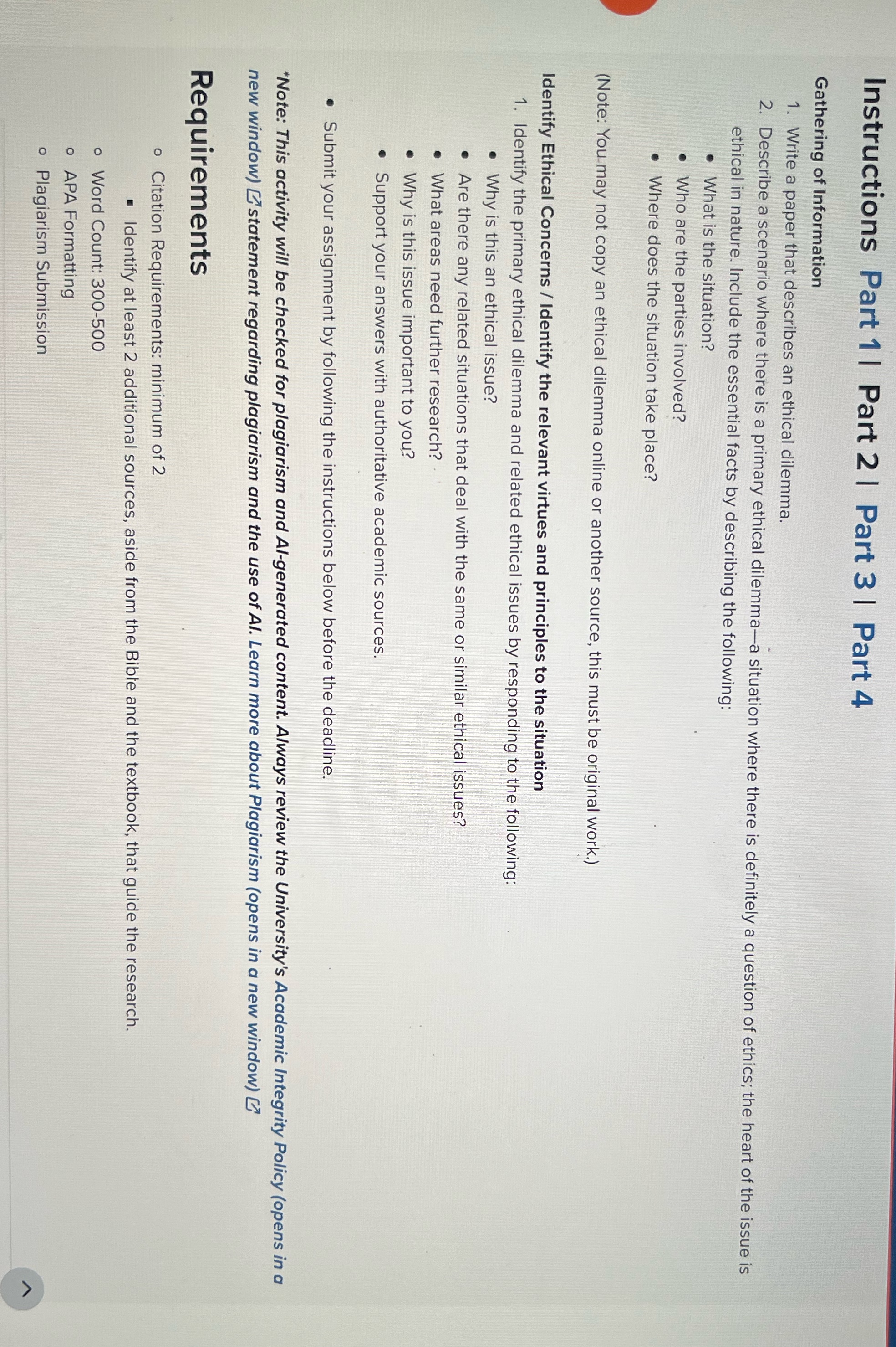 Instructions Part 1| Part 2| Part 3 | Part 4