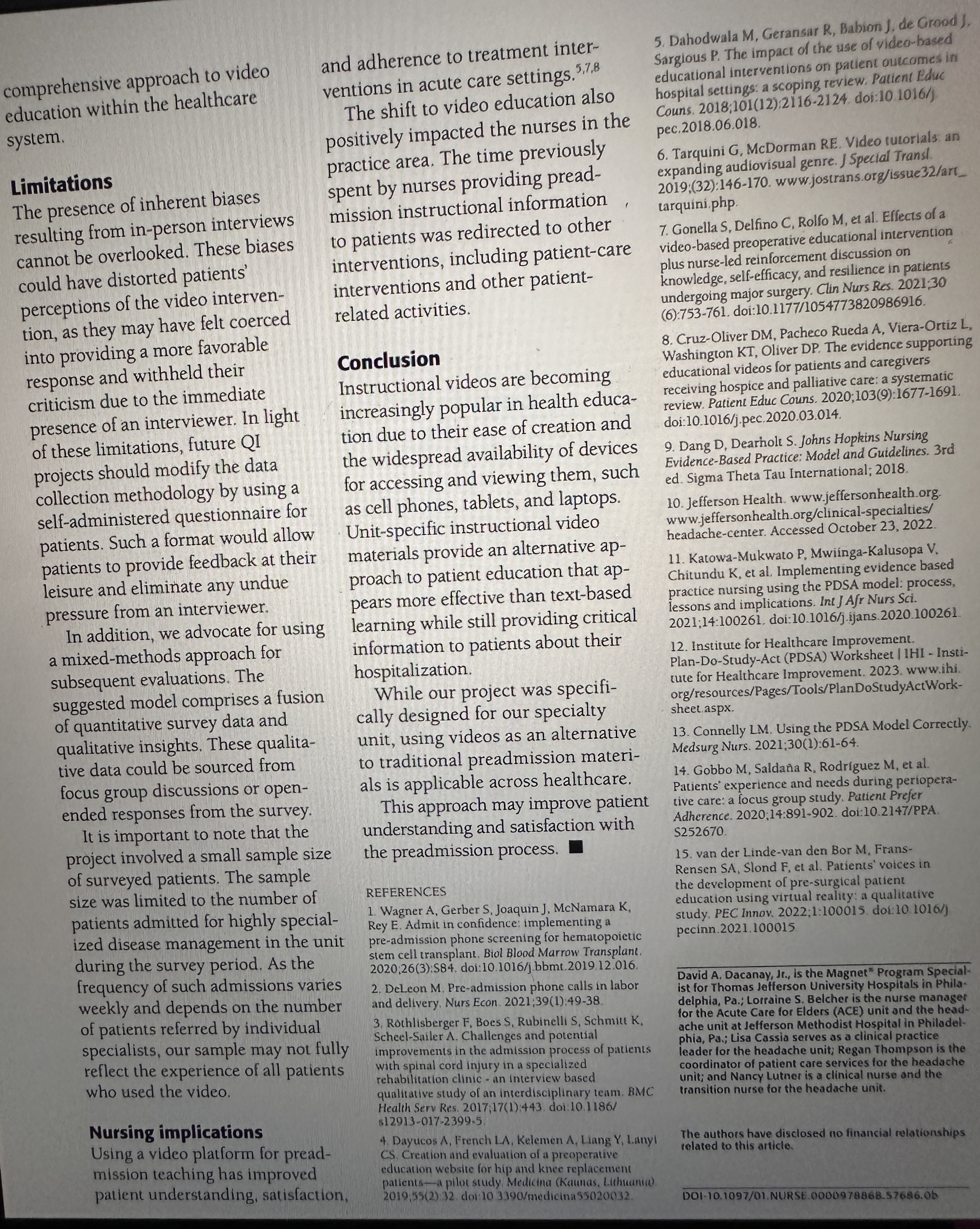 Assigned Article Summary Write a revised version