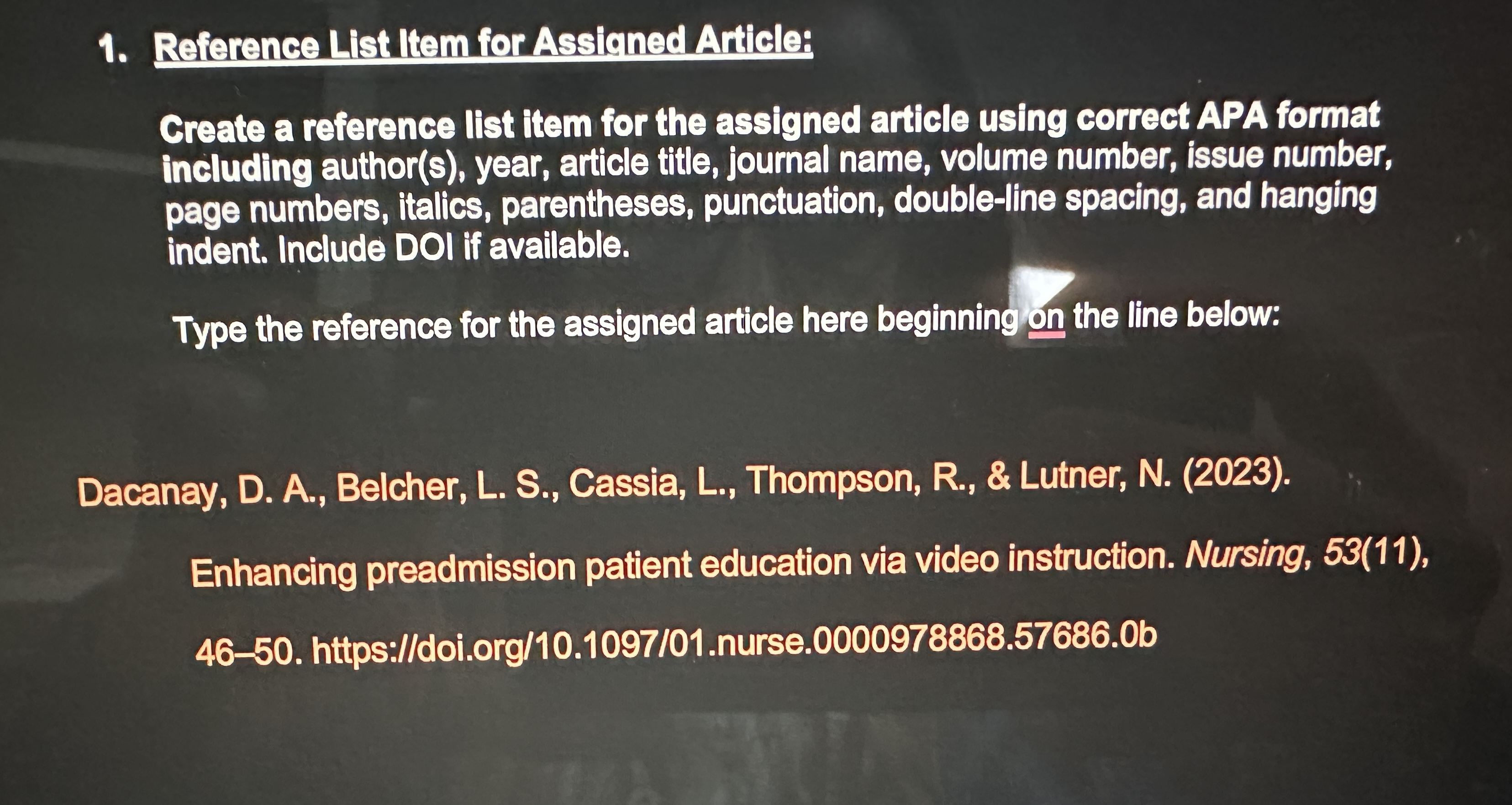 Assigned Article Summary Write a revised version