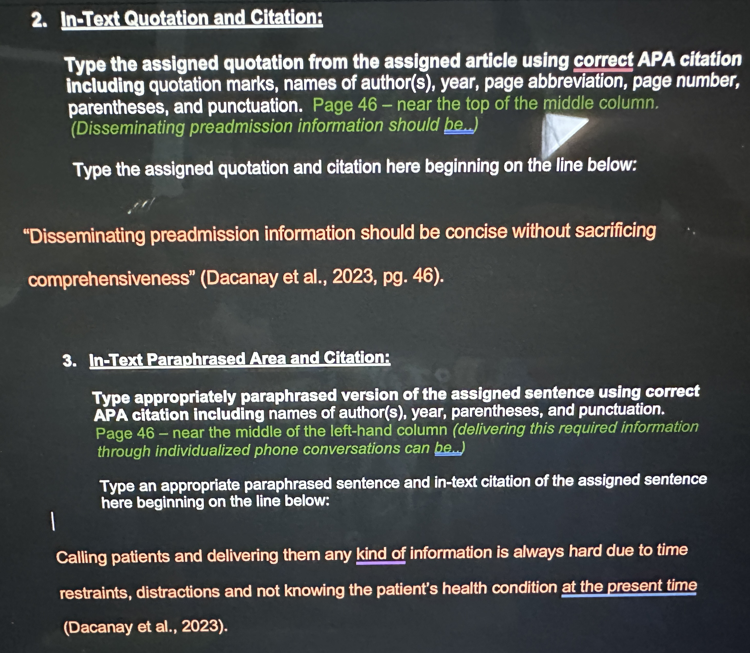 Assigned Article Summary Write a revised version