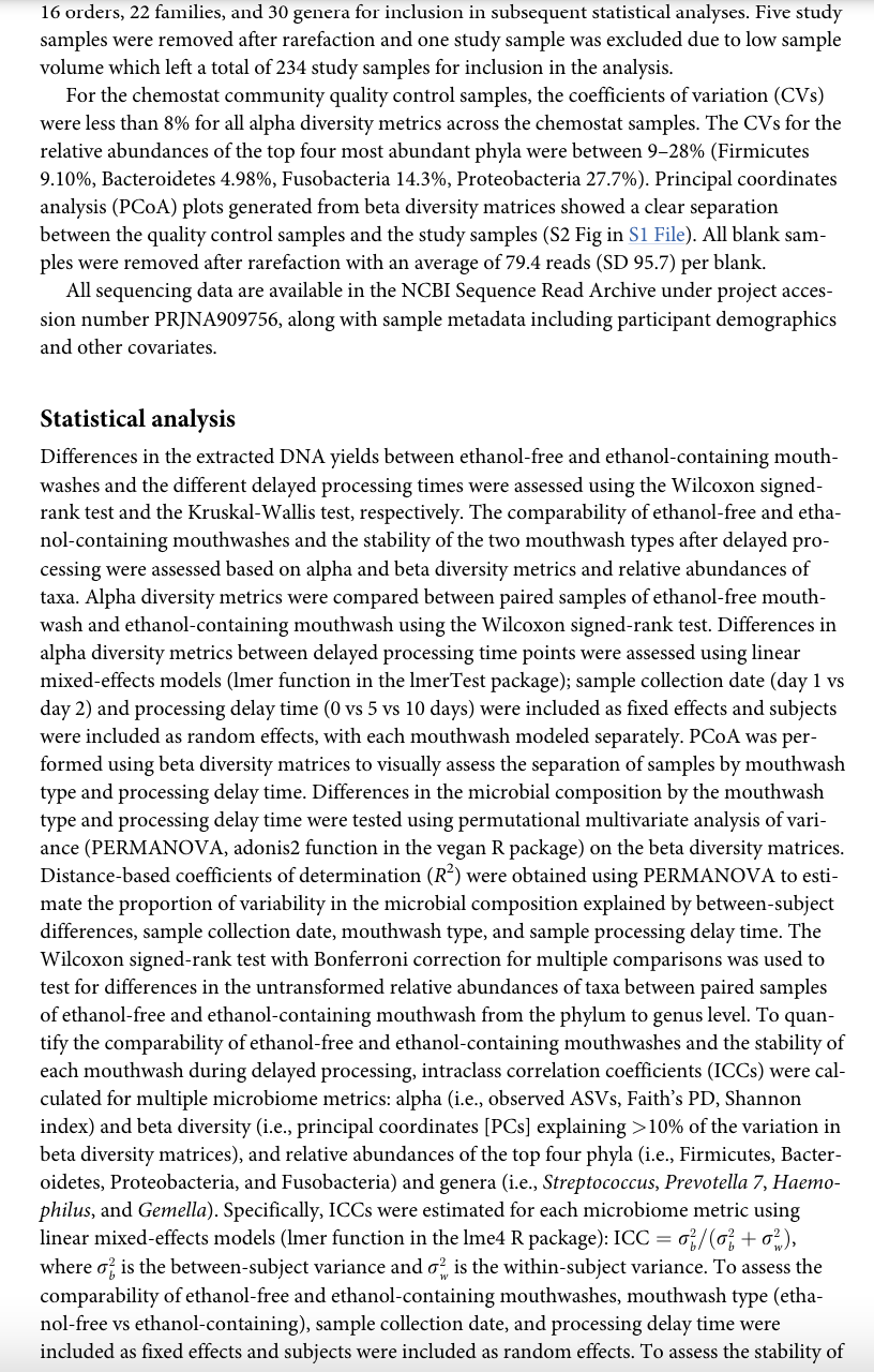 For the article provided below please write down