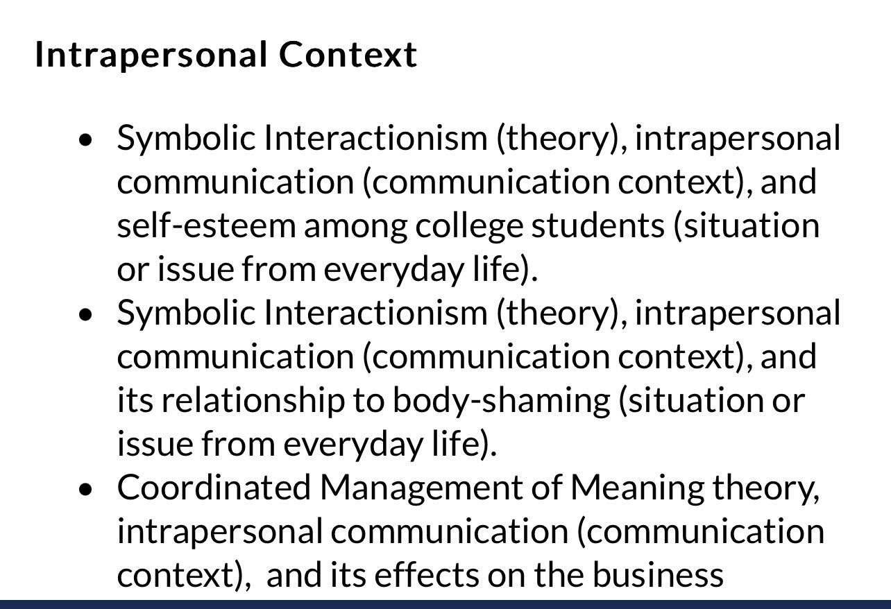 Selection of the Topic Select a Topic First, you