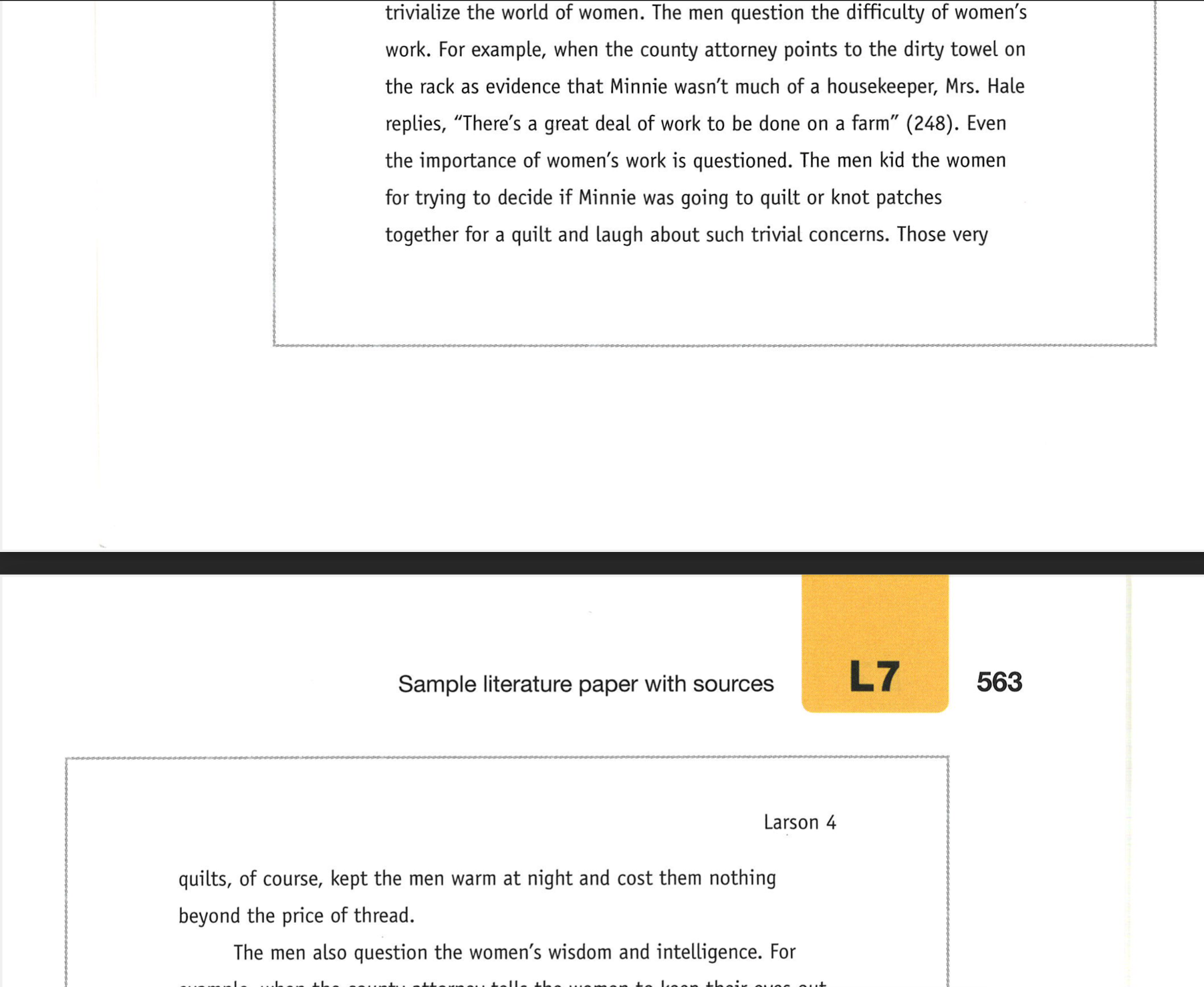 Professional Styles Analysis Assignment This