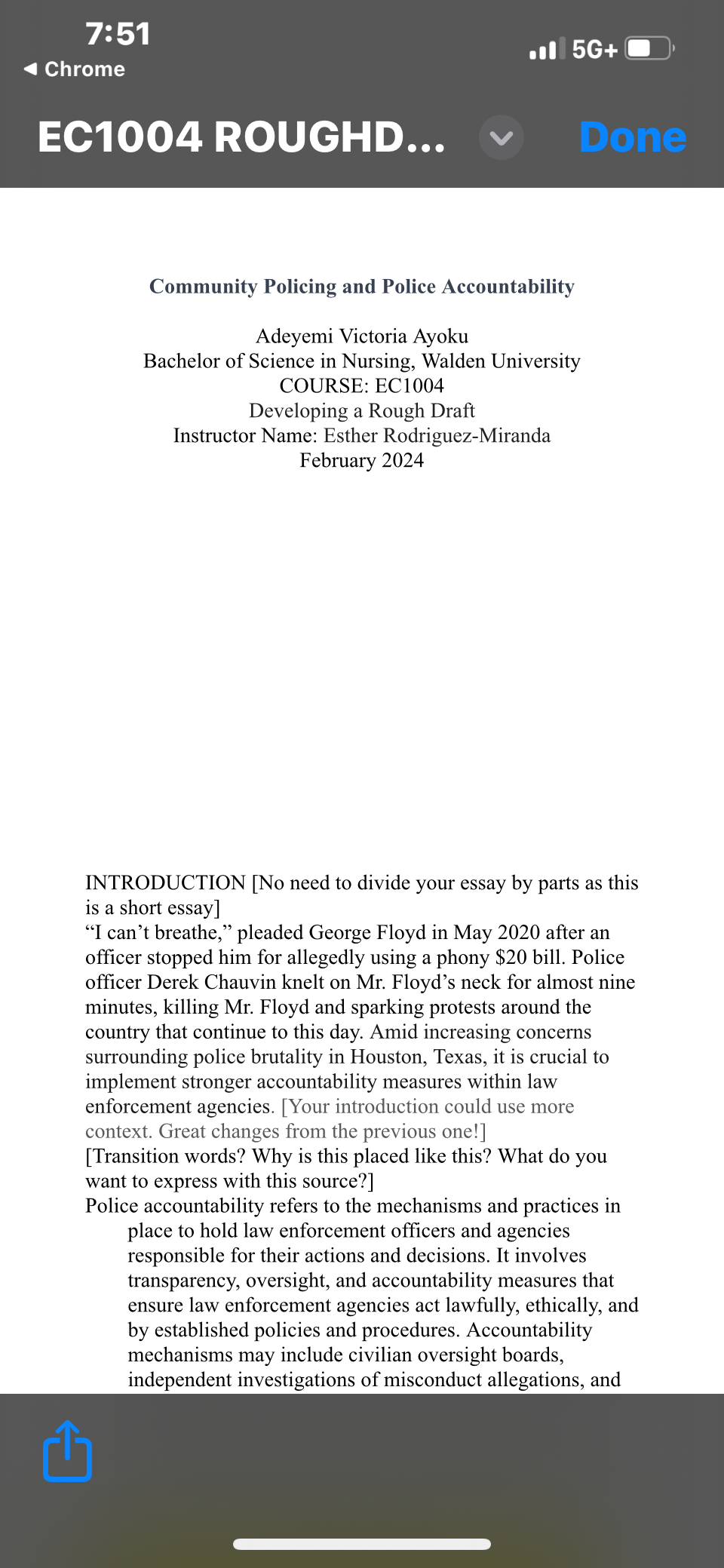 7:50 TR e R ] ...olearning.brightspace.com (f =