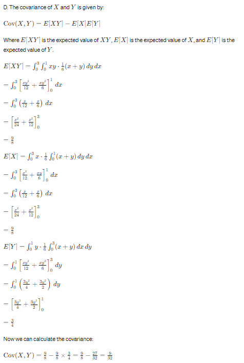 Let X and Y be random variables with joint PDF