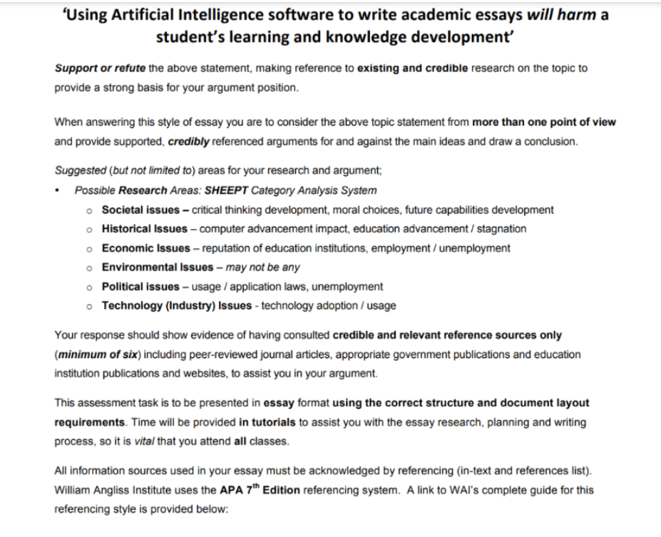 'Using Artificial Intelligence software to write