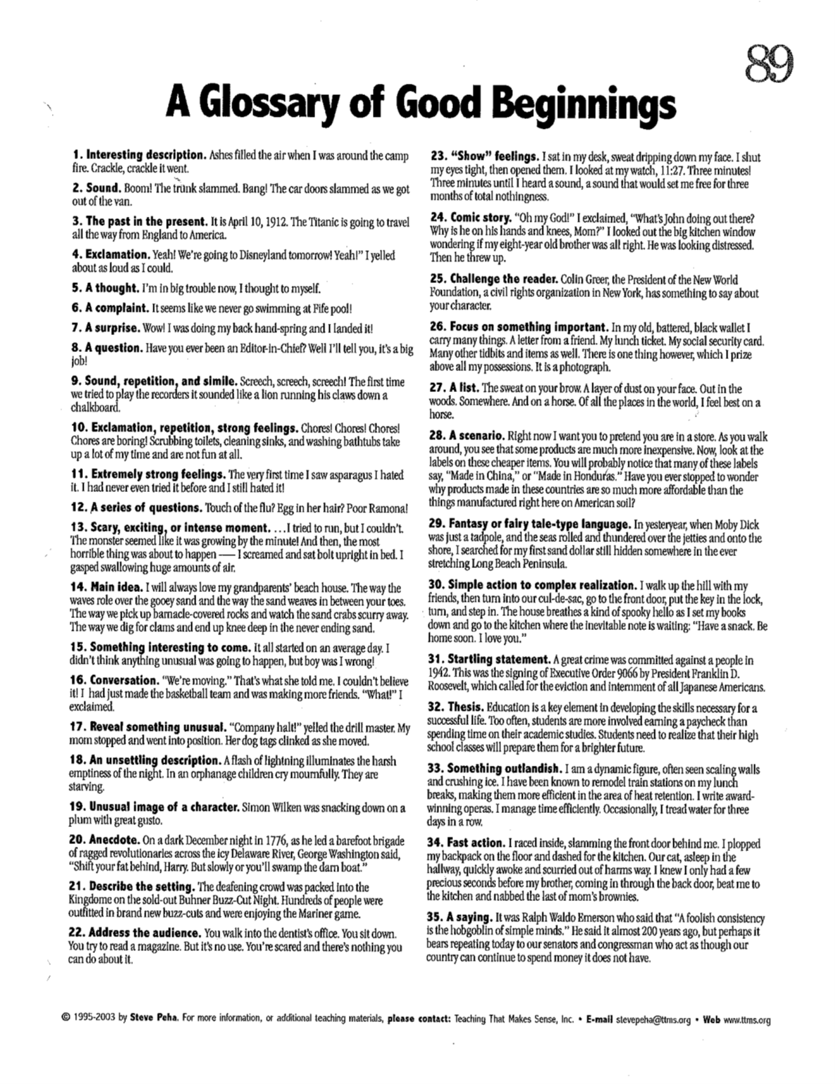 Opening Line/Hook Discussion No unread replies.No