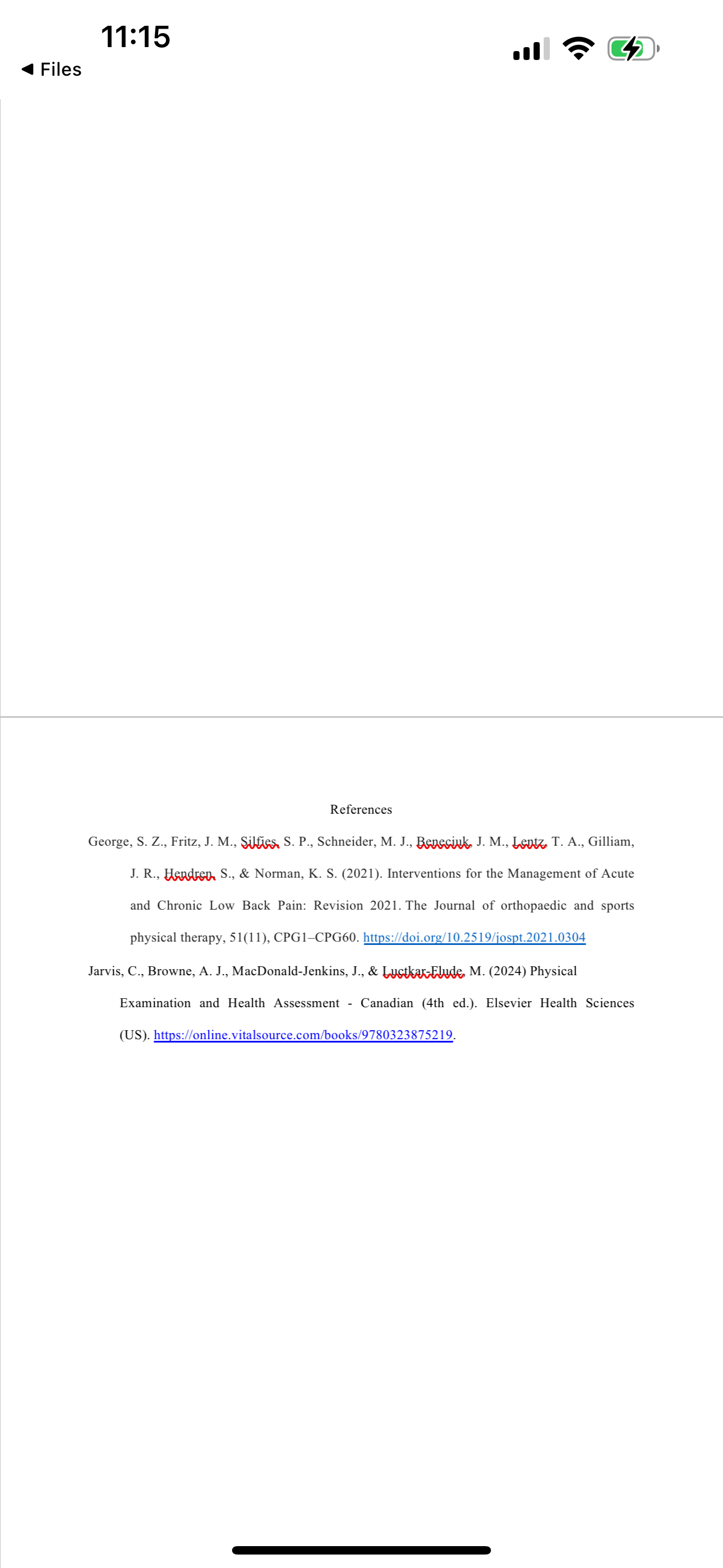 Please insert in text citation and correct the