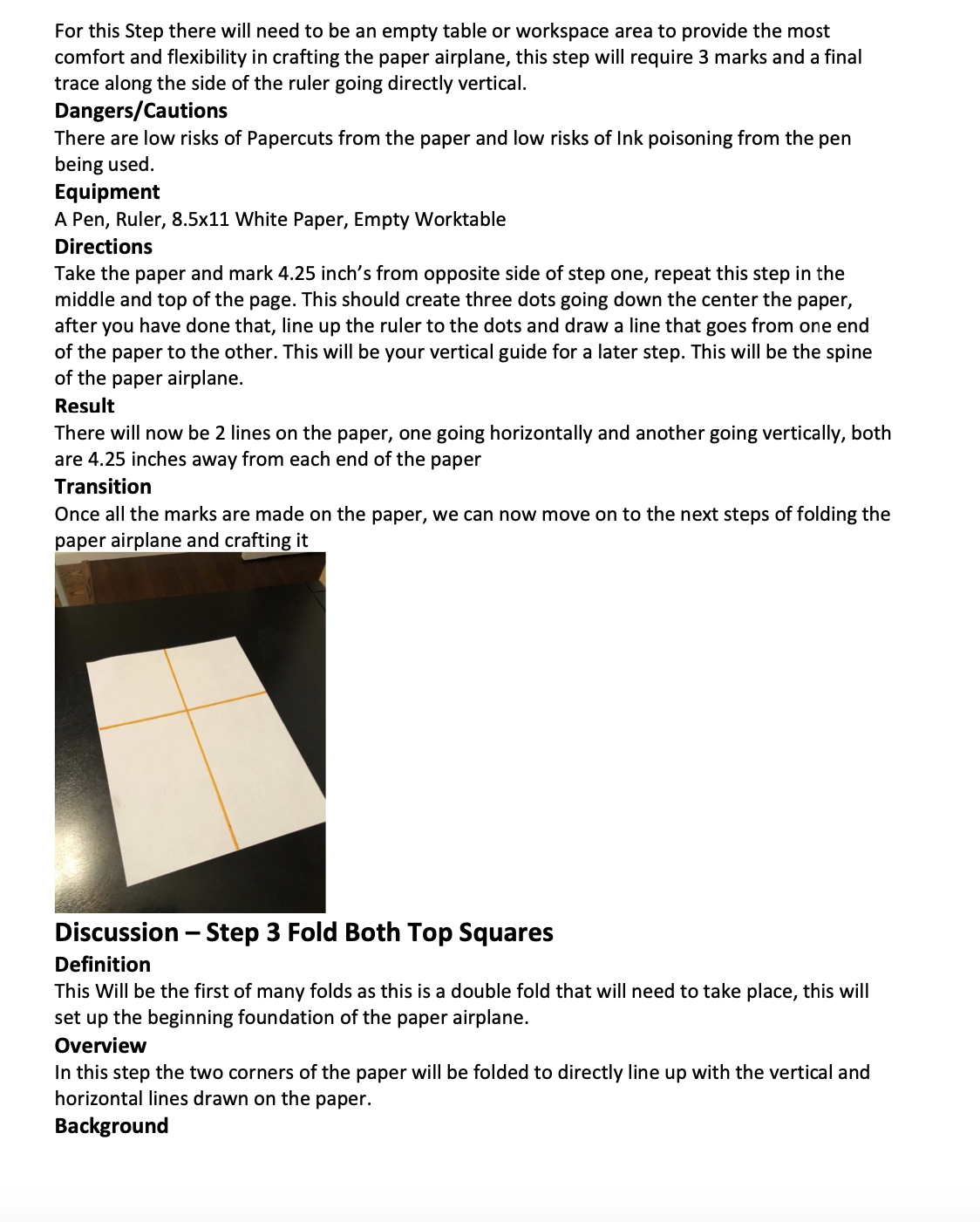 Instructions Paper This paper involves writing a