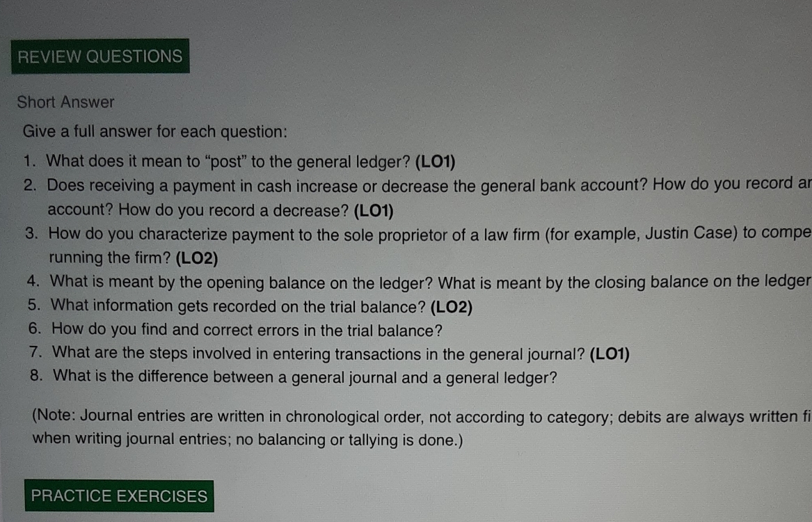 practice question REVIEW QUESTIONS Short Answer
