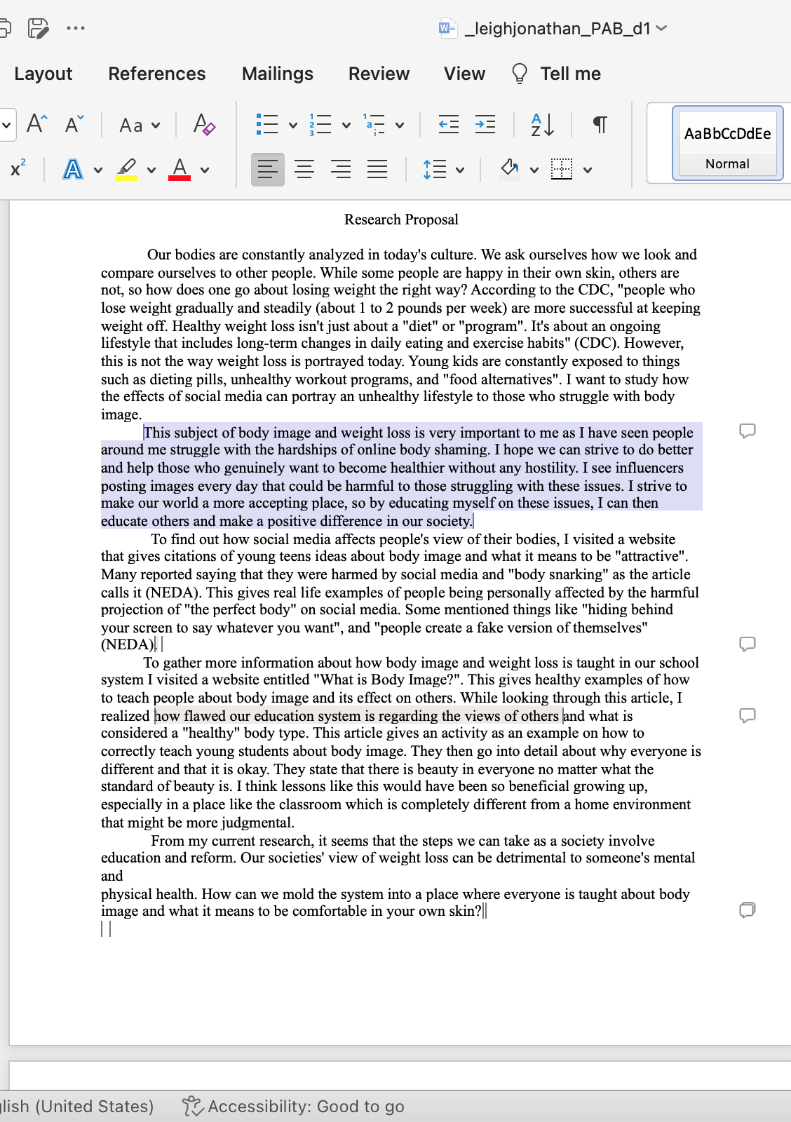 Use essay for proposal below Annotated