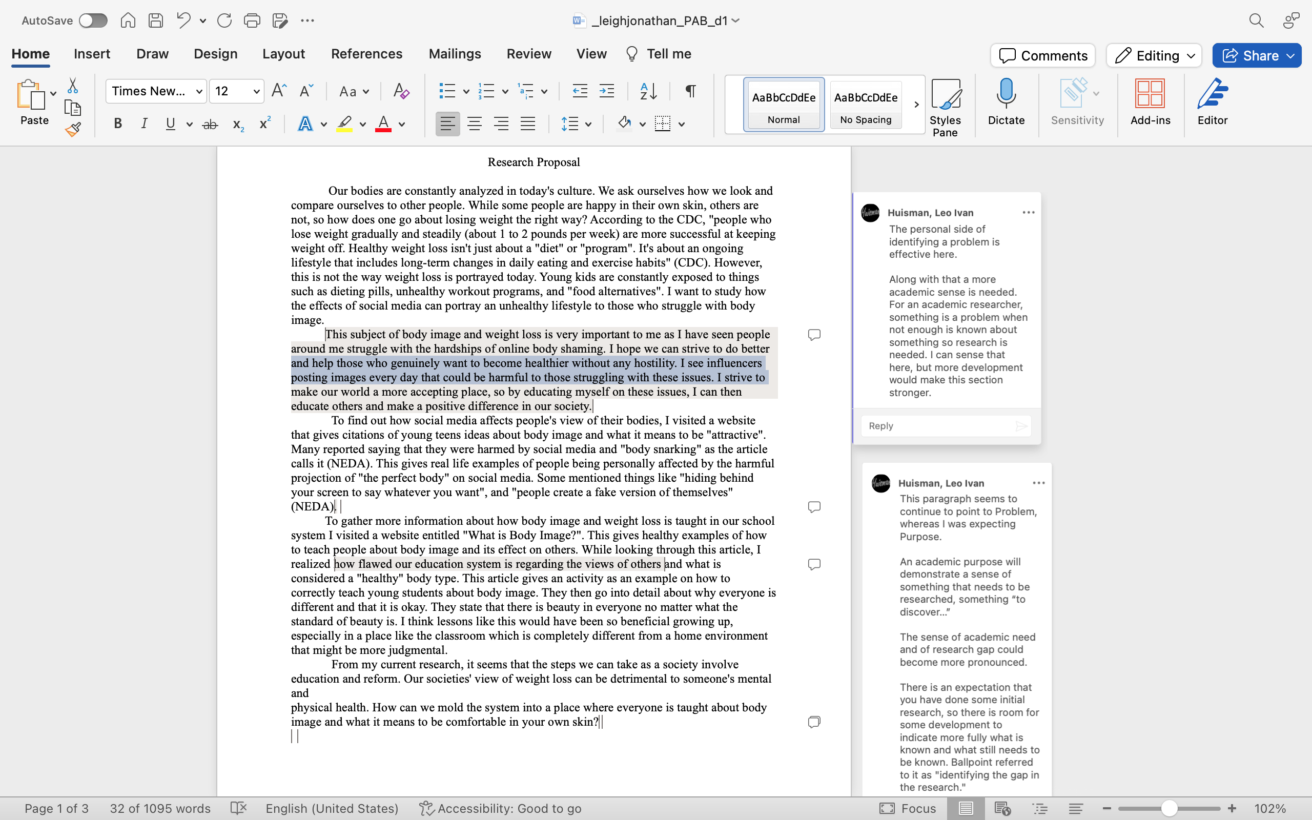 Use essay for proposal below Annotated