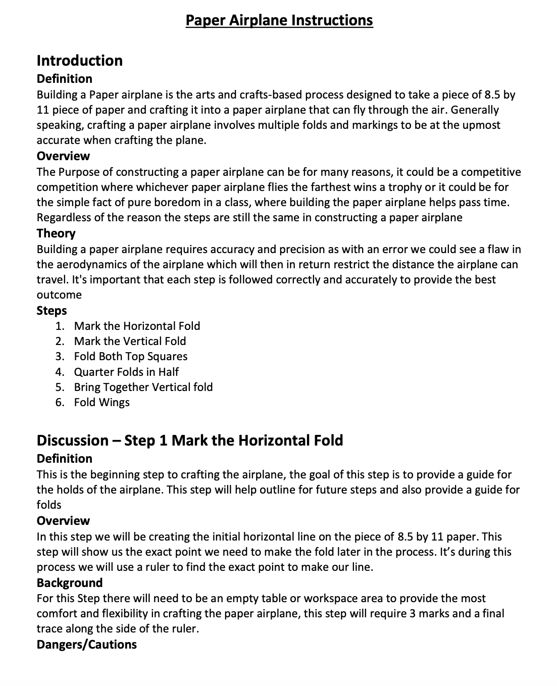 Paper Instructions This paper involves writing a