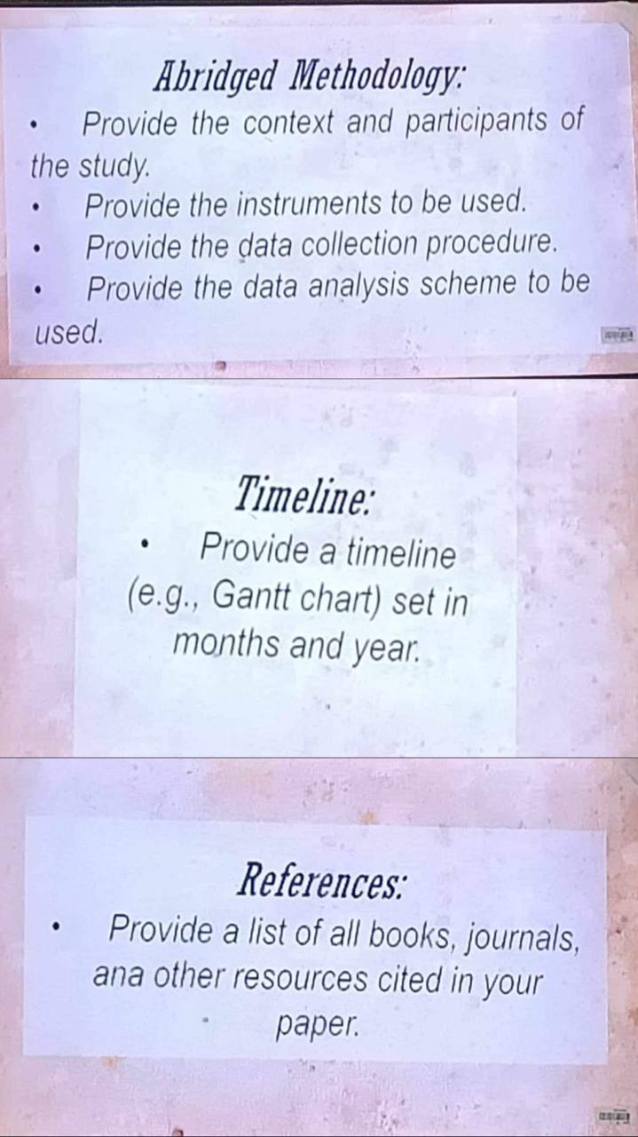 Create a concept paper Use this format Topic: