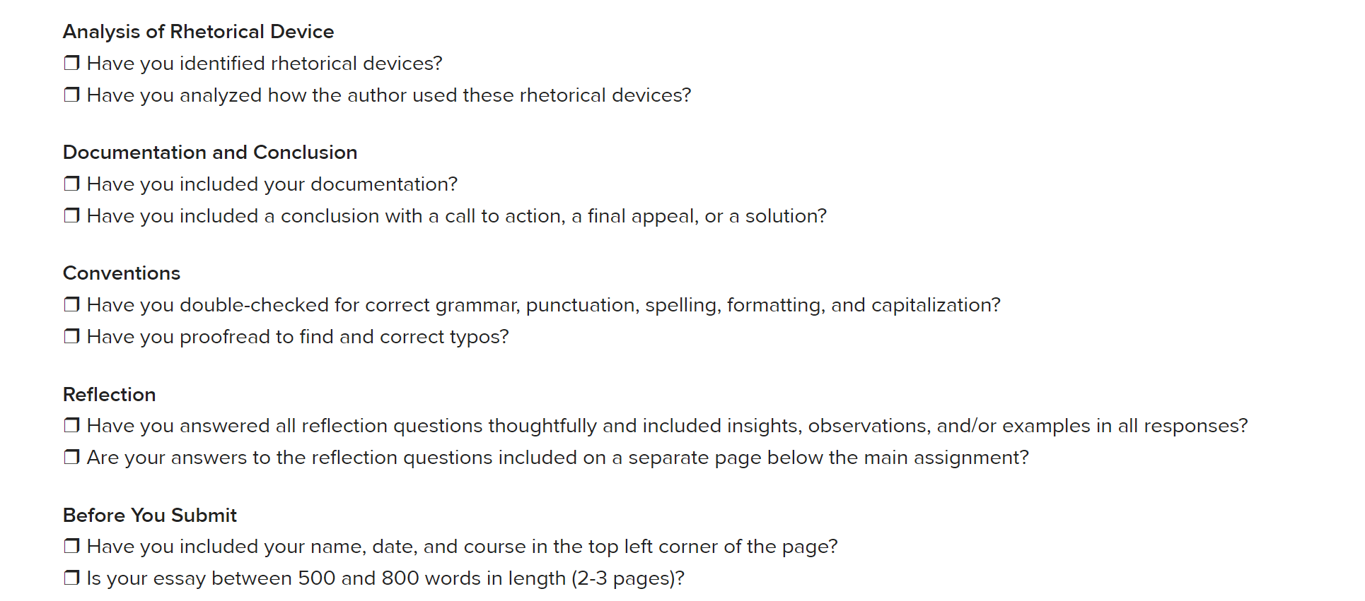 Touchstone 1.1: Write a Rhetorical Analysis