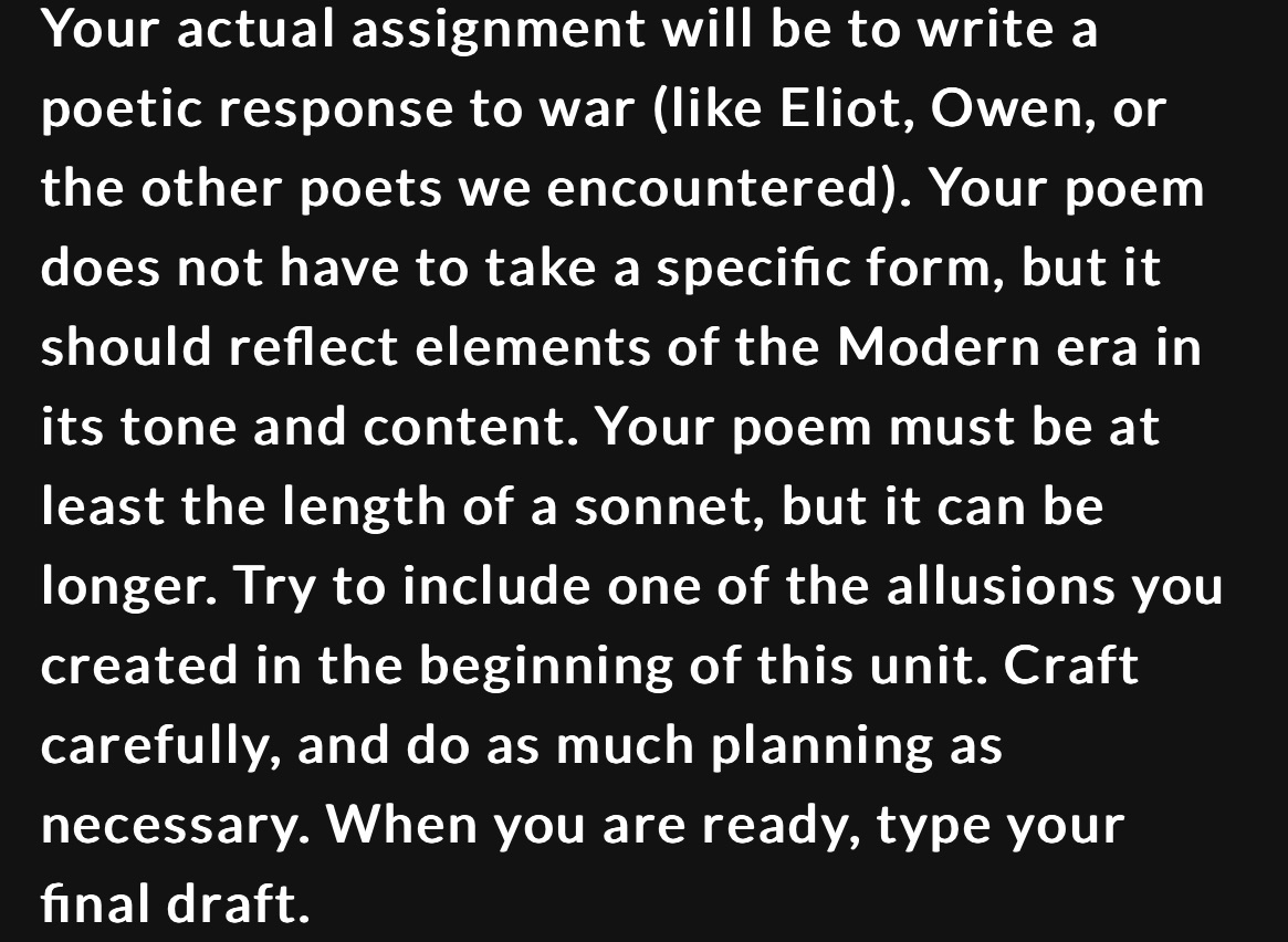 I need help with creating a poem. Your actual