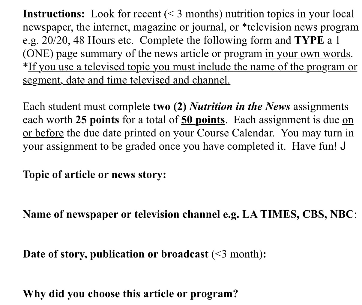 Instructions: Look for recent ( < 3 months)