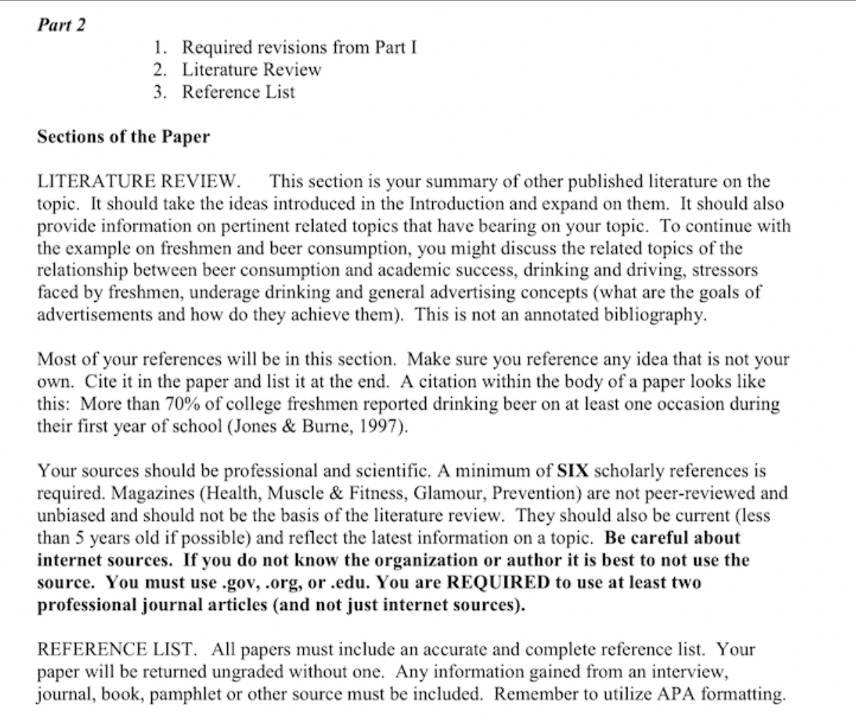 Major Assignment Part [ Please review the