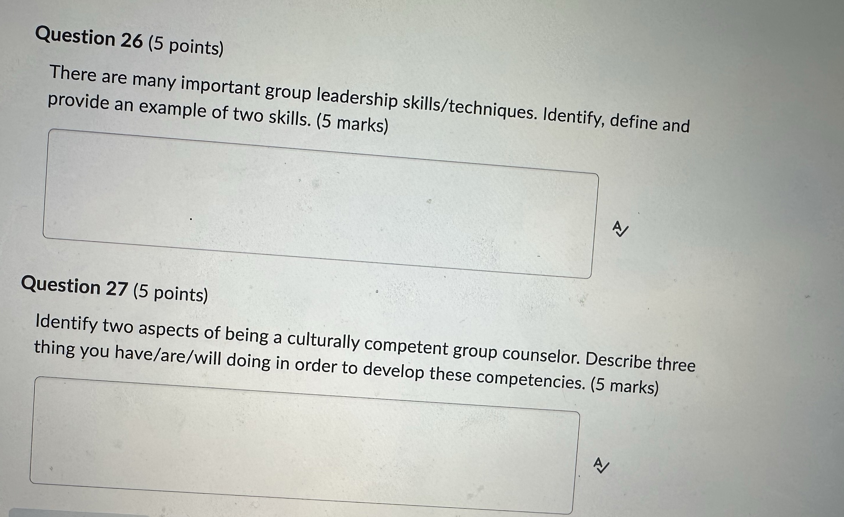 Please help me with these questions Question 26