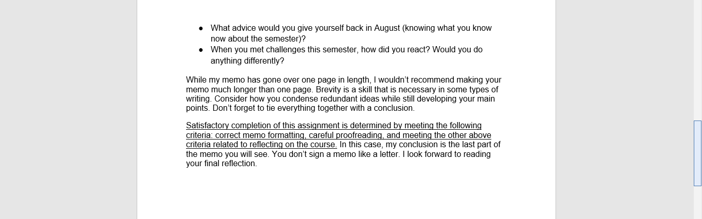 TO: English 101 Students FROM: Your ENG 101