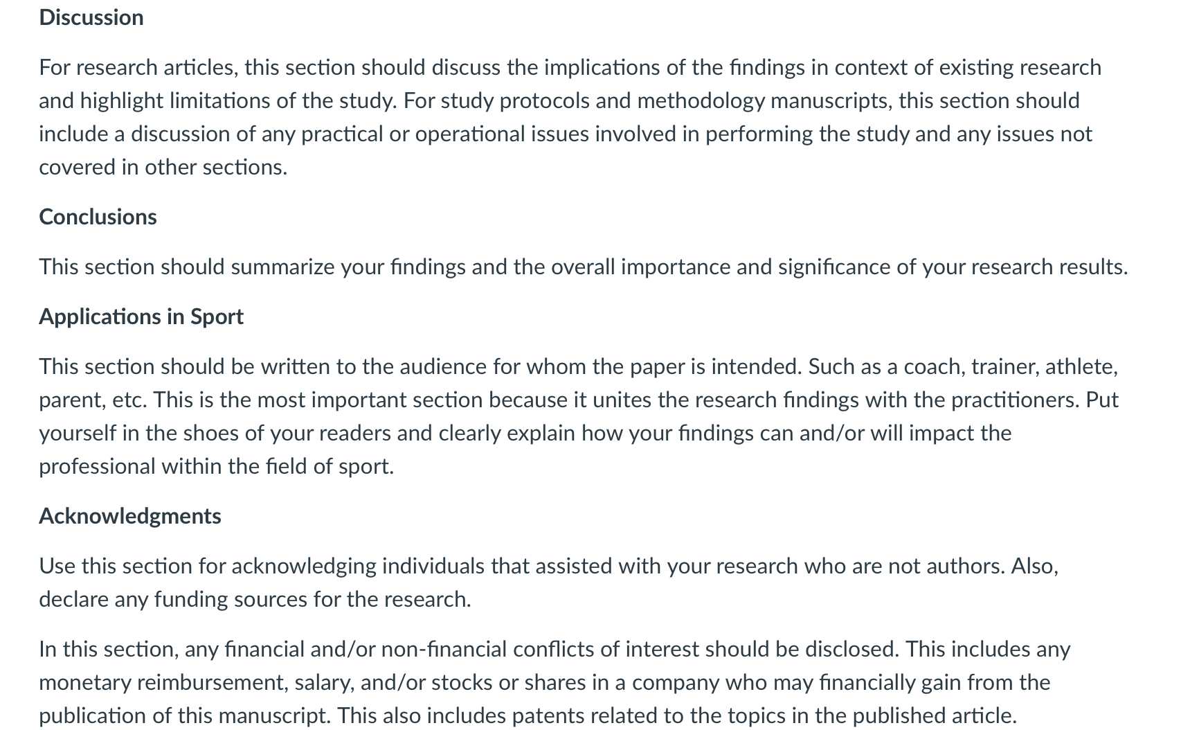 Journal Selection/Research Manuscript Outline