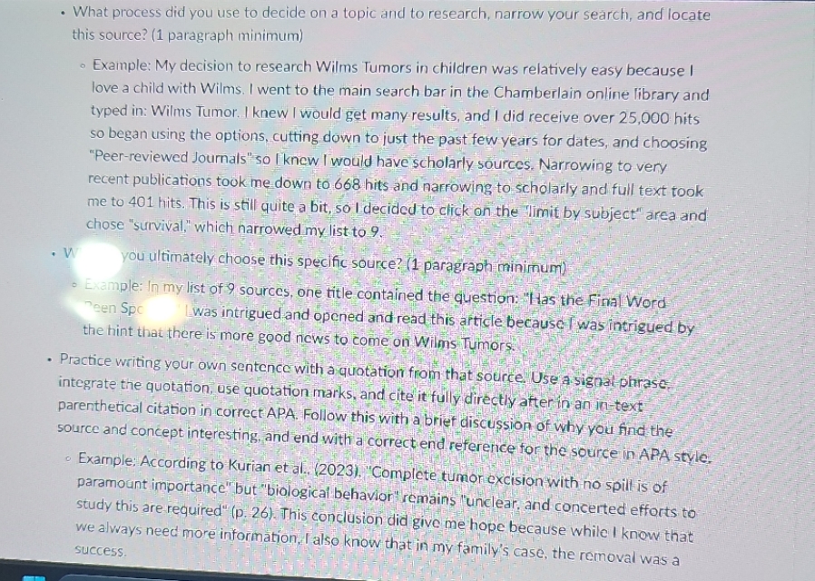 relating to nursing specialty and please provide