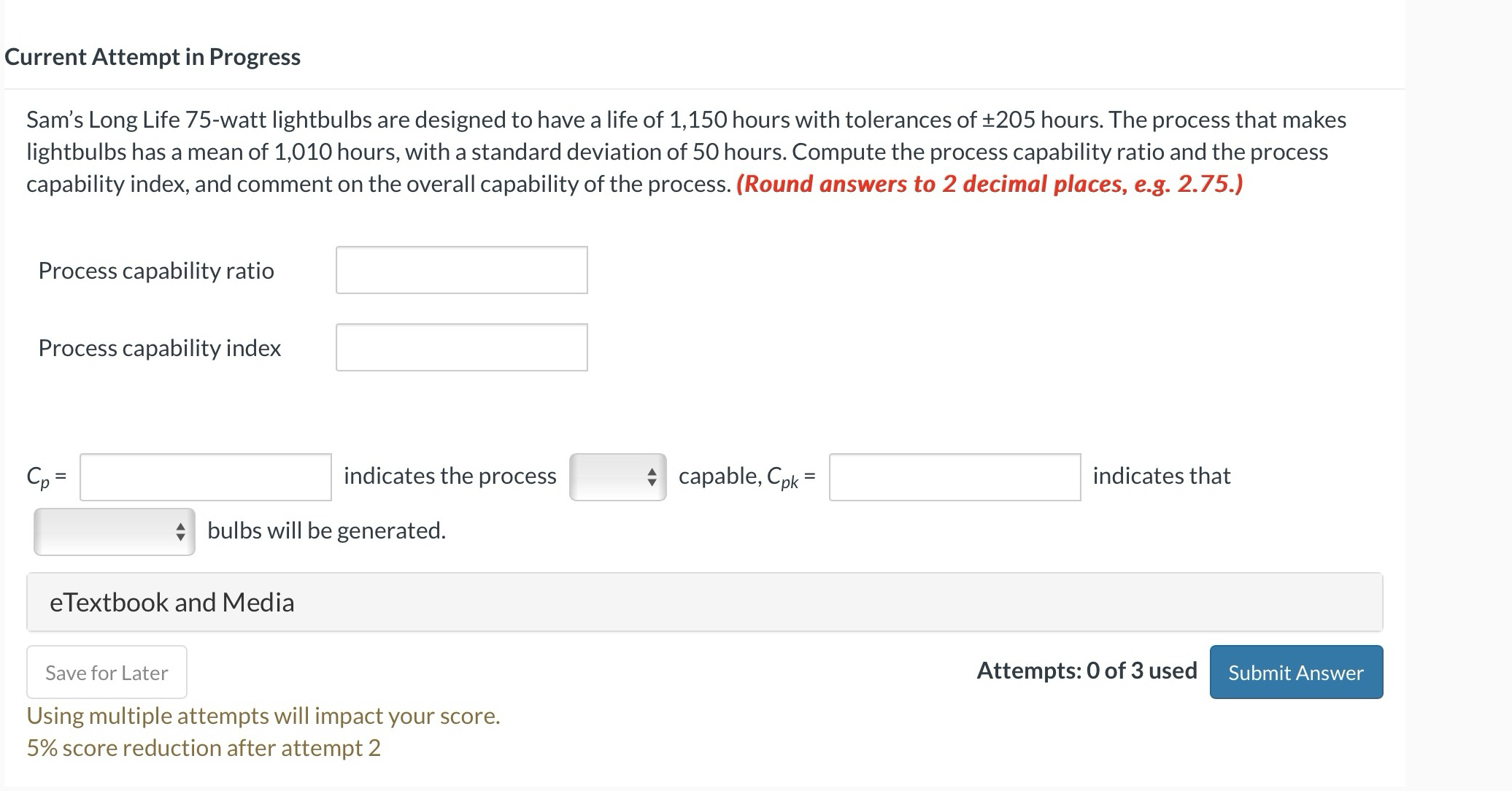 Current Attempt in Progress Sam's Long Life 7 5 -