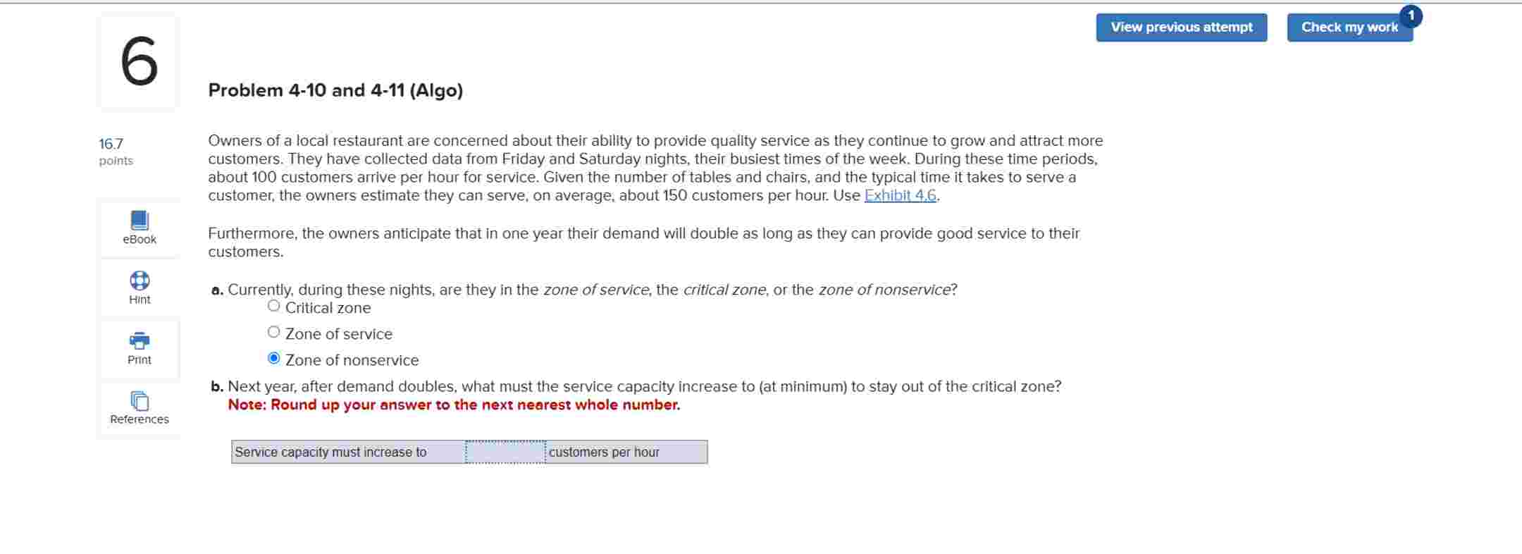 Problem 4 - 1 0 and 4 - 1 1 ( Algo ) b . Next