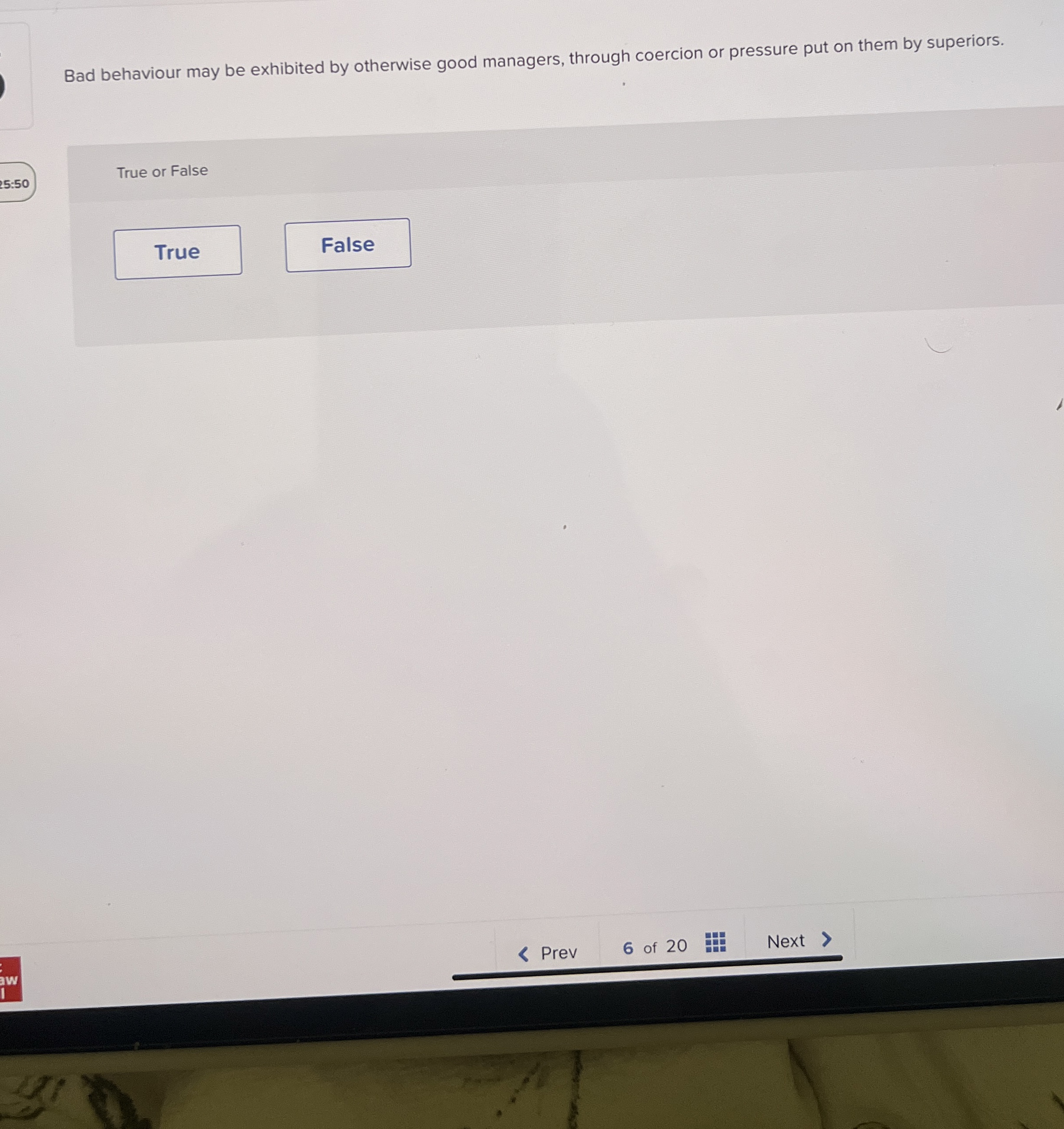 Bad behaviour may be exhibited by otherwise good