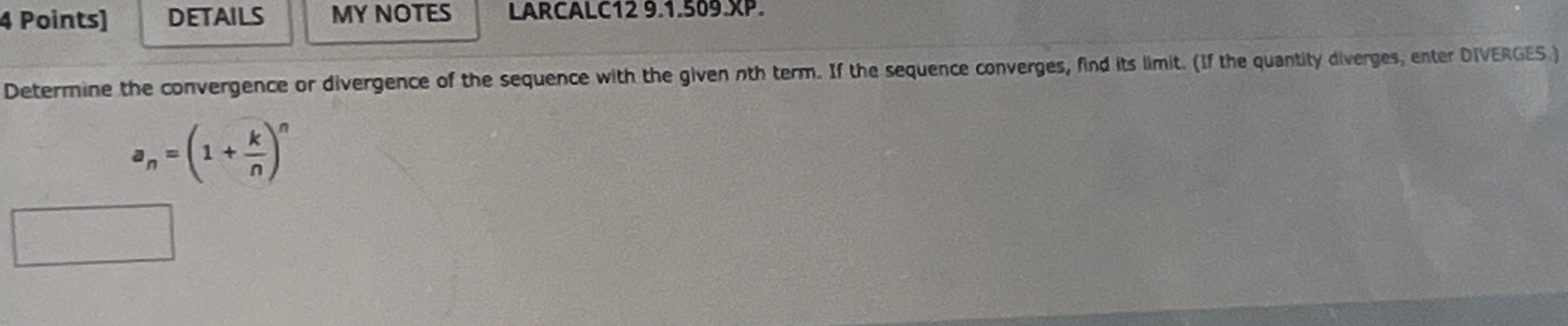 4 Points ] DETAILS MY NOTES LARCALC 1 2 9 . 1 . 5