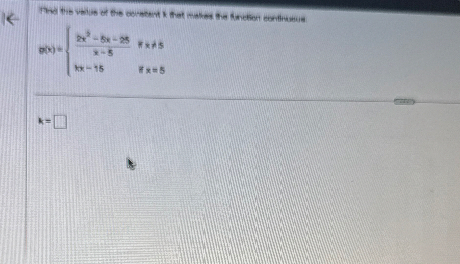 Find the velue of the comstant it that matiee the