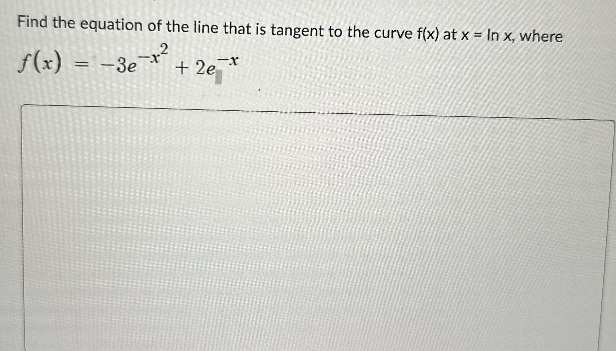 Find the equation of the line that is tangent to