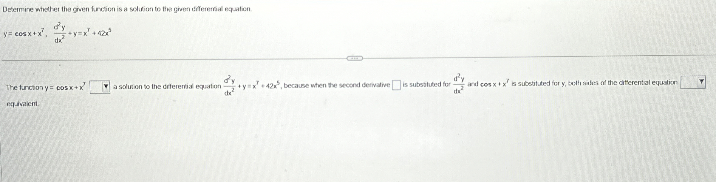 Determine whether the given function is a