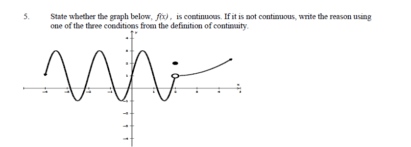 5 . State whether the graph below, \ ( f ( x ) \