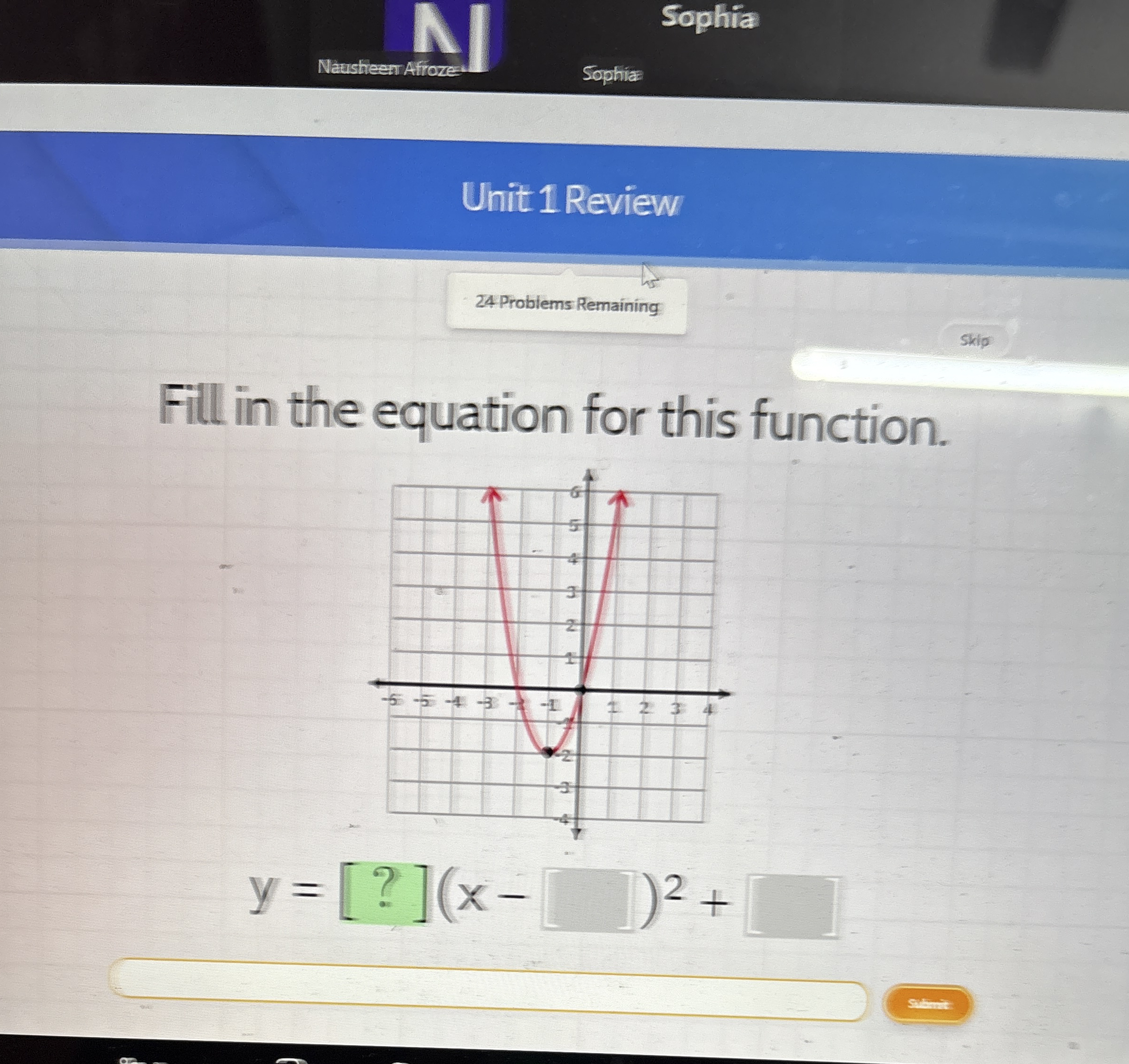 Sophia Nausheem Aficoze Sophia: Unit 1 Review 2 4