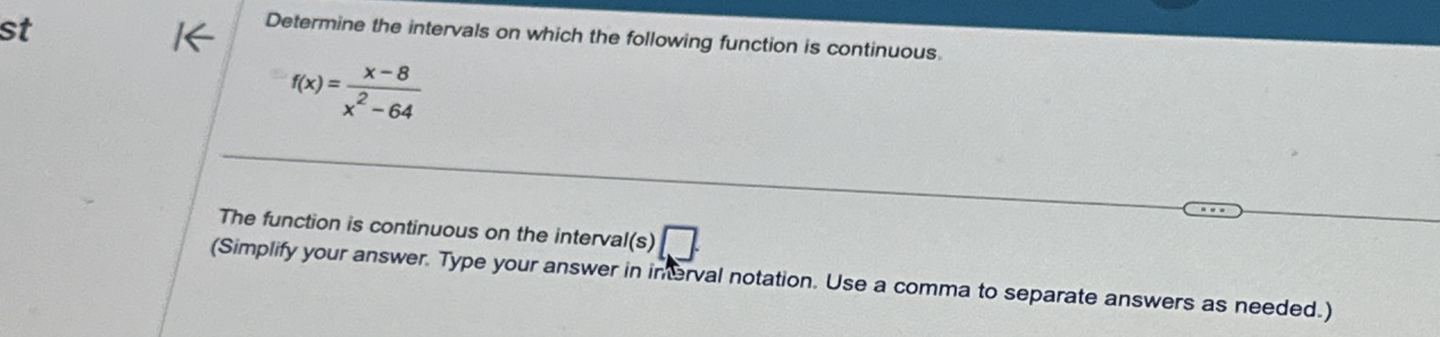Determine the intervals on which the following