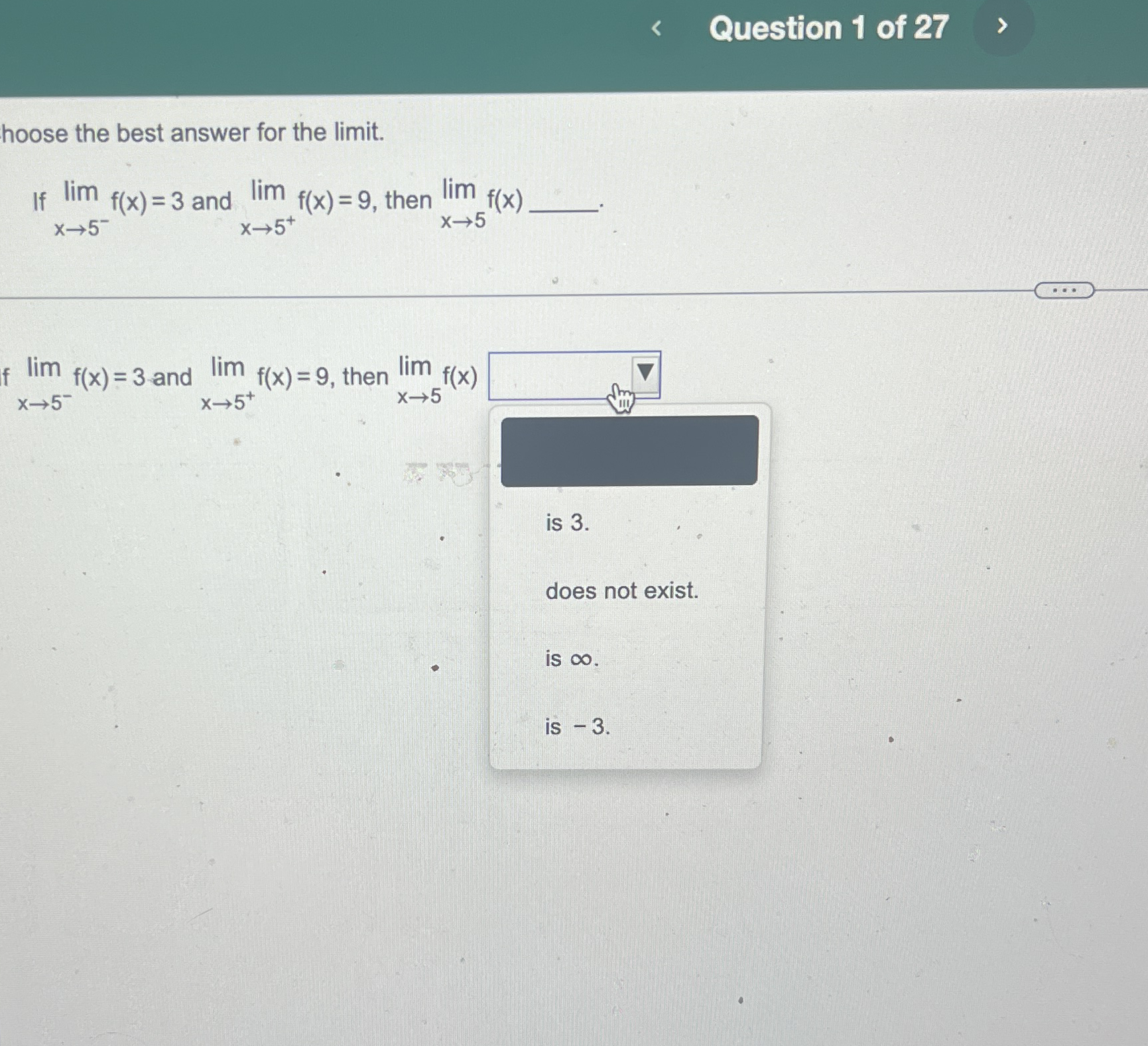 Question 1 of 2 7 hoose the best answer for the