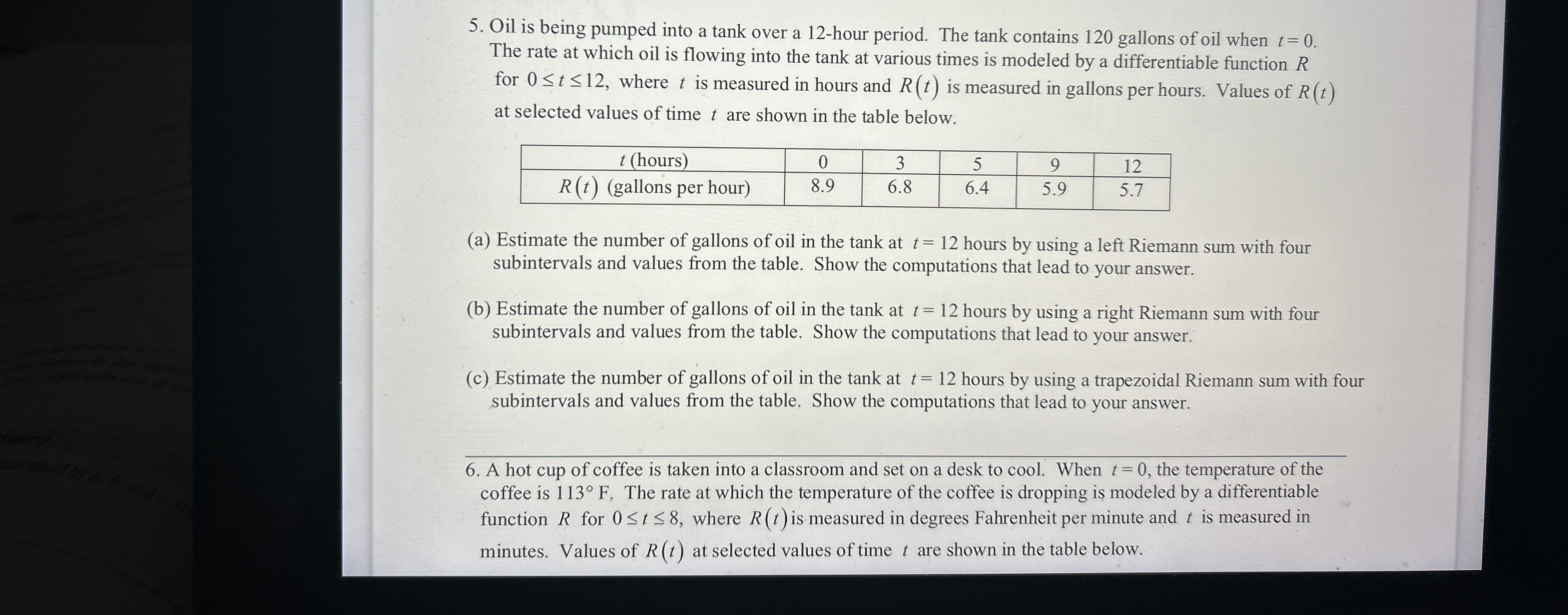 PLEASE DO C with TRAPEZOIDS Oil is being pumped