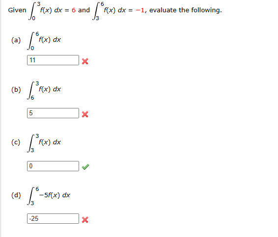 Given \ int _ 0 ^ 3 f ( x ) dx = 6 and \ int _ 3