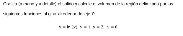 calcule el volumen de la regi n del solido