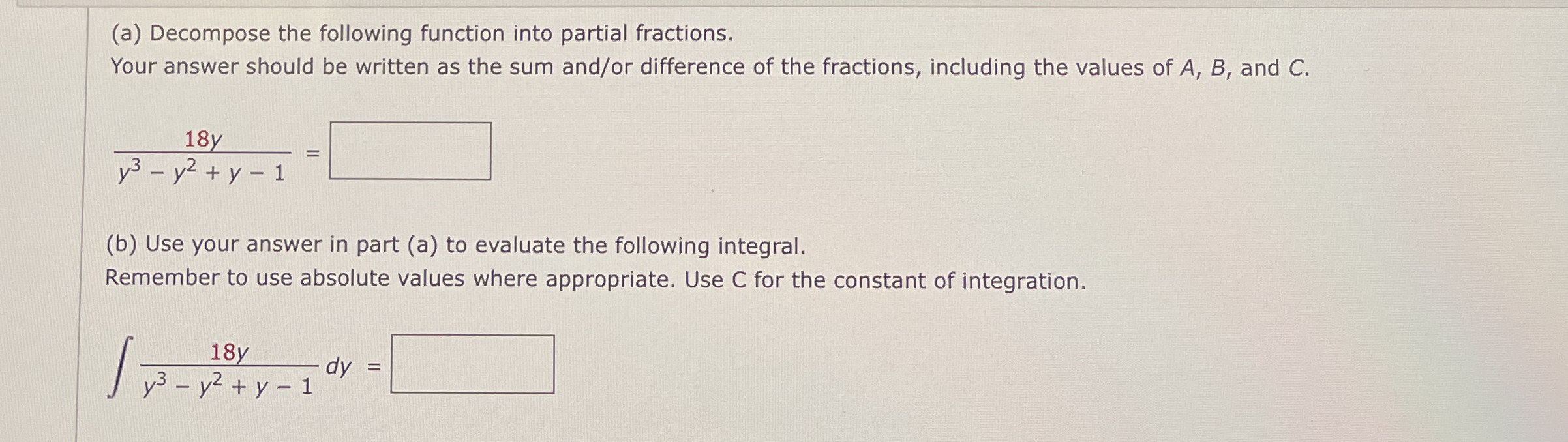 ( a ) Decompose the following function into