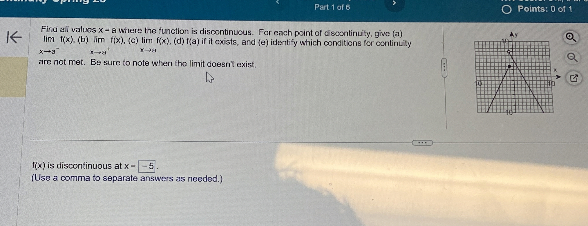 Could i get an expert Part 1 of 6 Points: 0 of 1