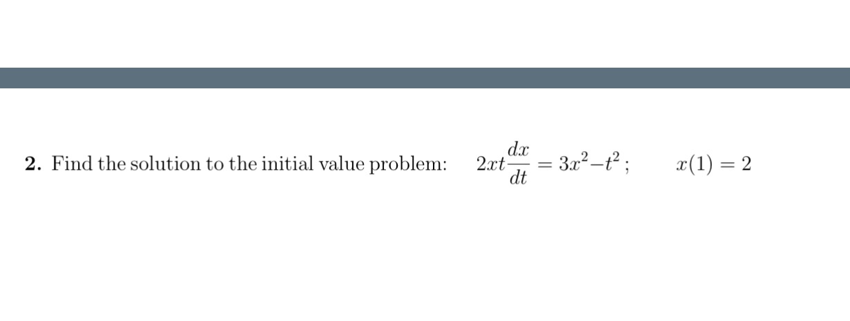 Find the solution to the initial value problem: ,