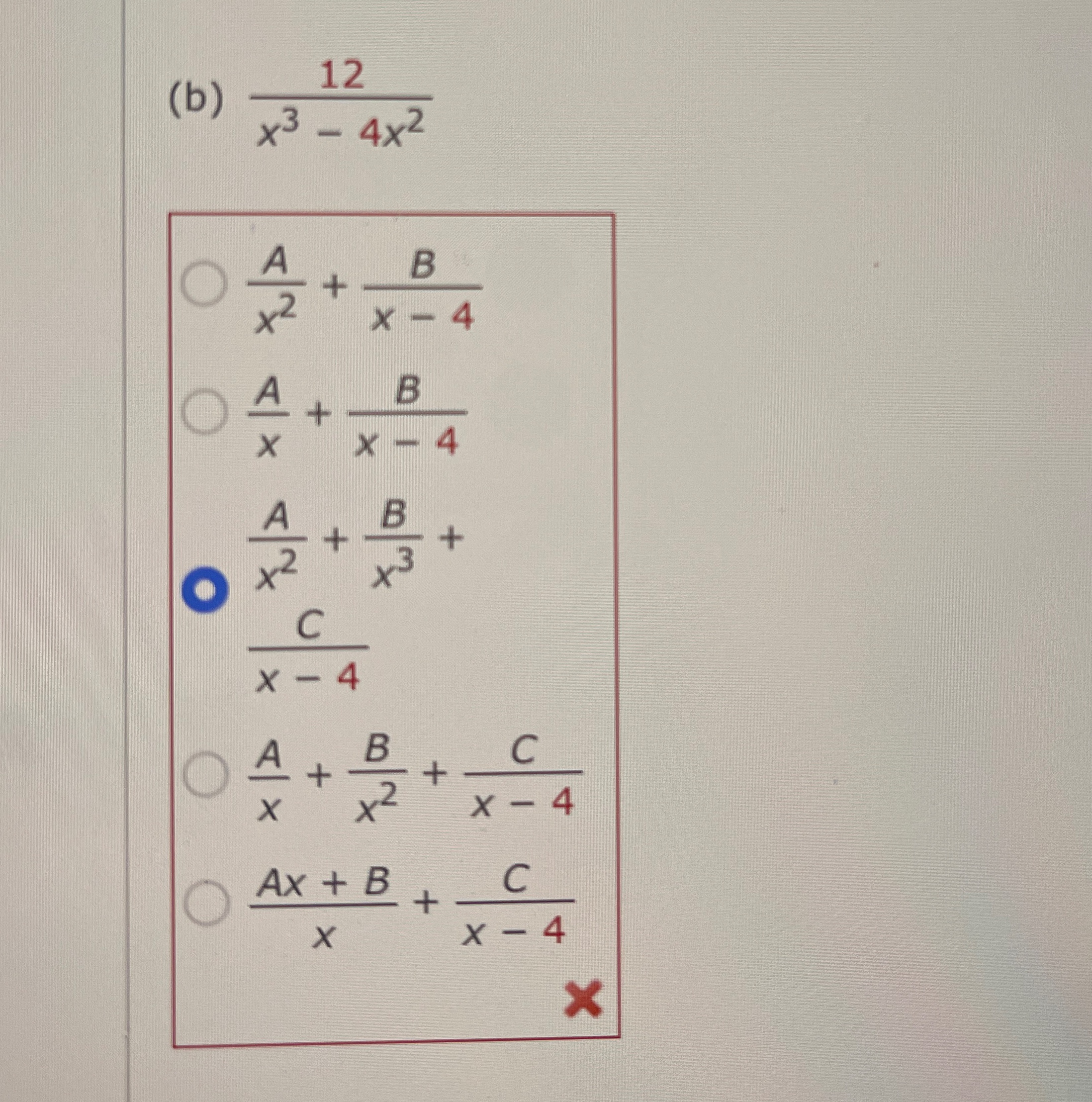 ( b ) 1 2 x 3 - 4 x 2 A x 2 B x - 4 A x B x - 4 A