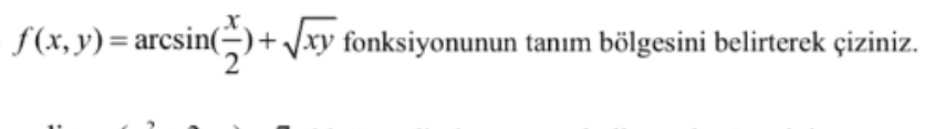 f ( x , y ) = a r c s i n ( x 2 ) + x y 2