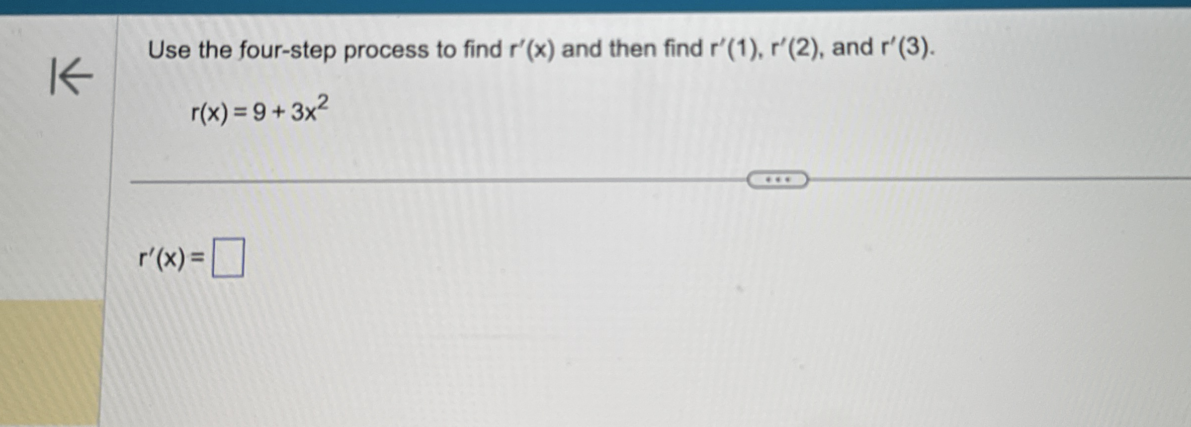 Use the four - step process to find r ' ( x ) and