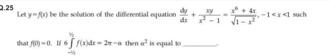 2 . 2 5 Let y = f ( x ) be the solution of the